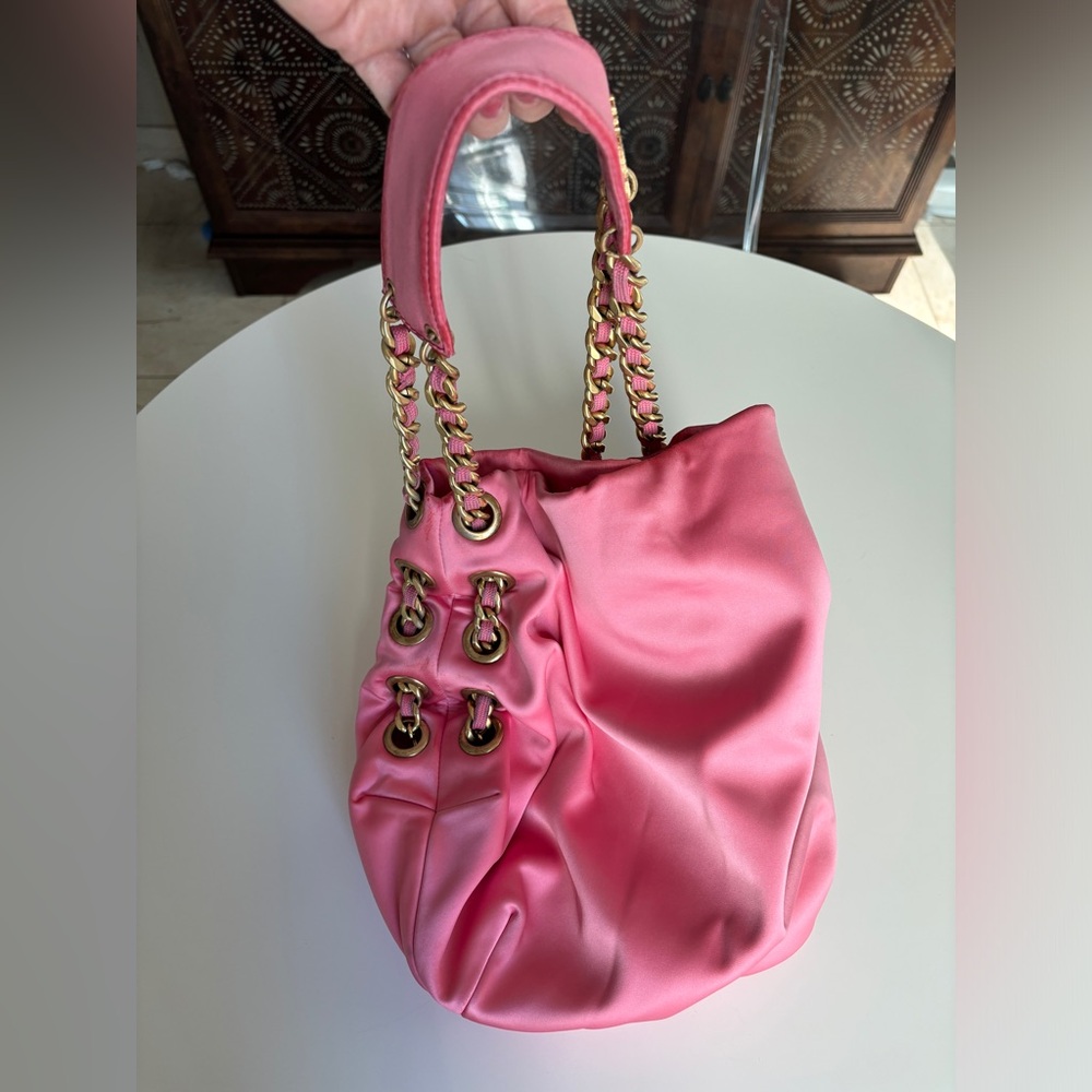 Y2K Juicy Couture Satin pink hobo bag